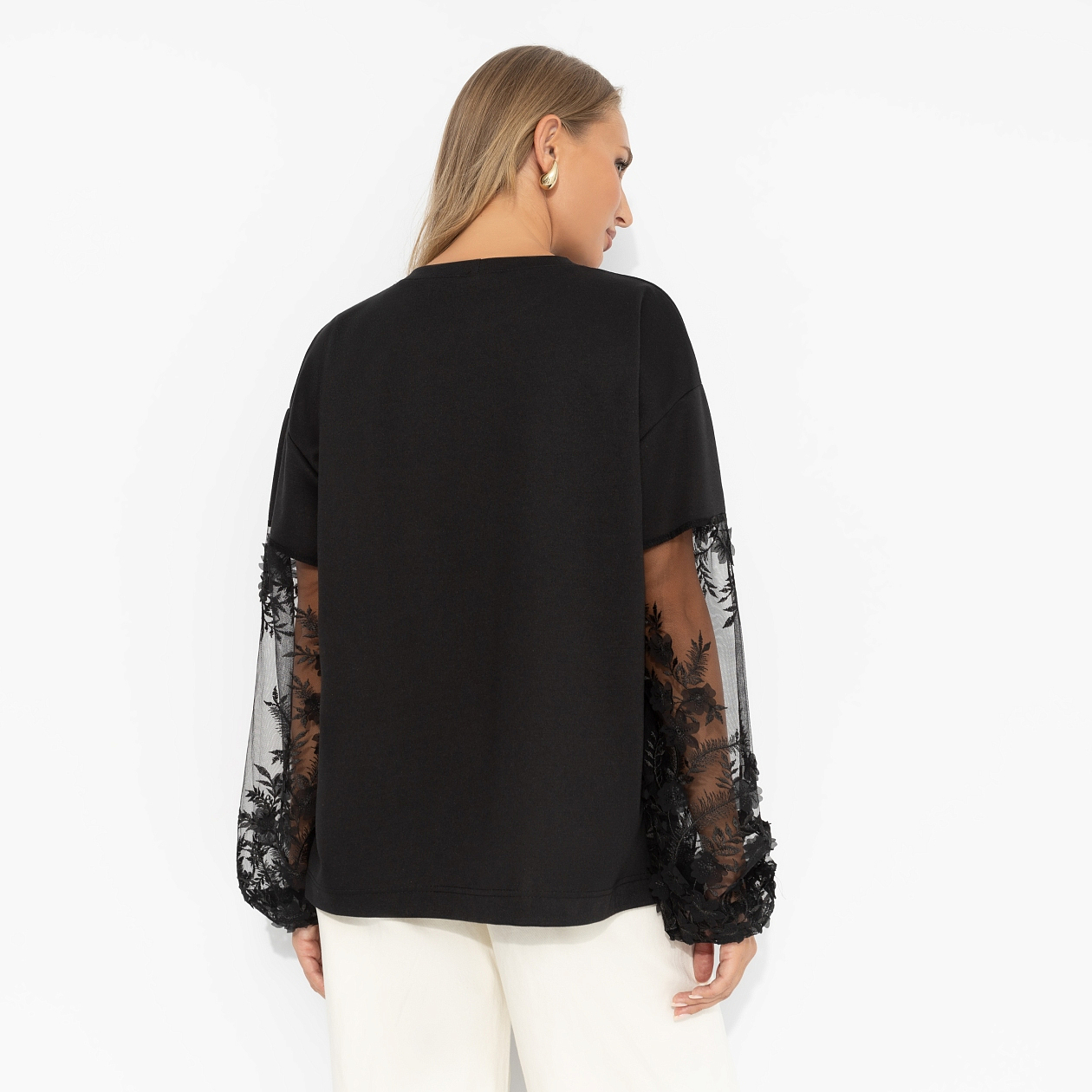 Футболка Модный бунт (лунная ночь). Состав: 65% п/э, 30% вискоза, 5% стрейч