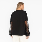 Футболка Модный бунт (лунная ночь). Состав: 65% п/э, 30% вискоза, 5% стрейч