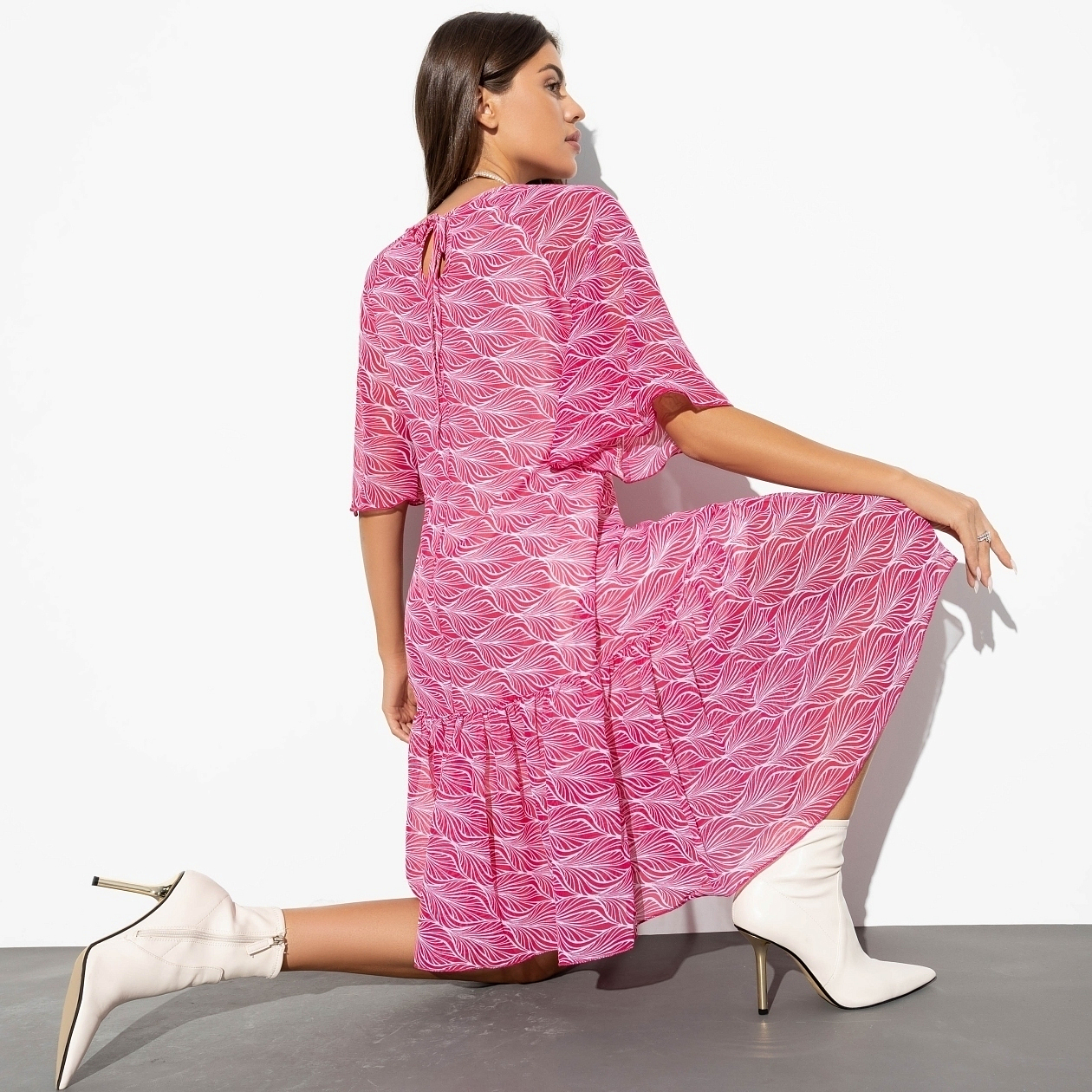 Платье Лучший вклад в себя (ягодный пунш). Состав: 98% п/э, 2% эластан