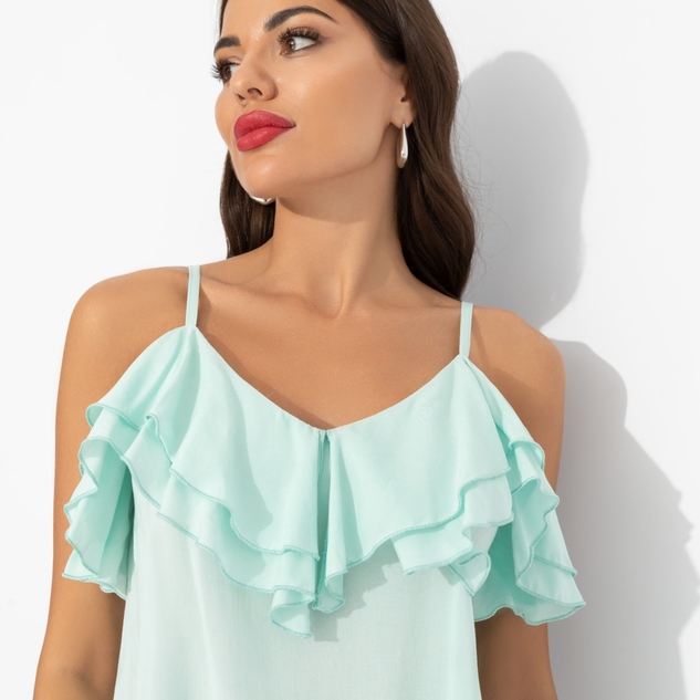 Топ Смотри не засмотрись (мятный) 