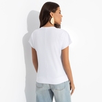 Футболка Красота без фильтров. Состав: 65% п/э, 30% вискоза, 5% спандекс