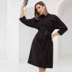 Платье Идеальный фасон (модница, с поясом). Состав: 96% п/э, 4% эластан