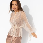 Жакет Вершина восхищения (молочный). Состав: 100% полиэстер