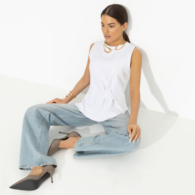 Блуза Счастье с тобой (белая) 