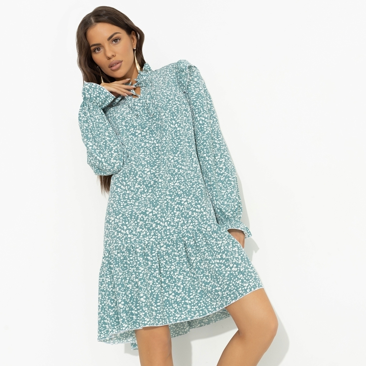 Платье Тонкий комплимент (bright). Состав: 65% полиэстер, 30% вискоза, 5% эластан