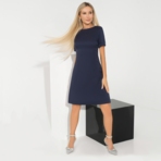 Платье Интригующий момент. Состав: 65% полиэстер, 30% вискоза, 5% эластан