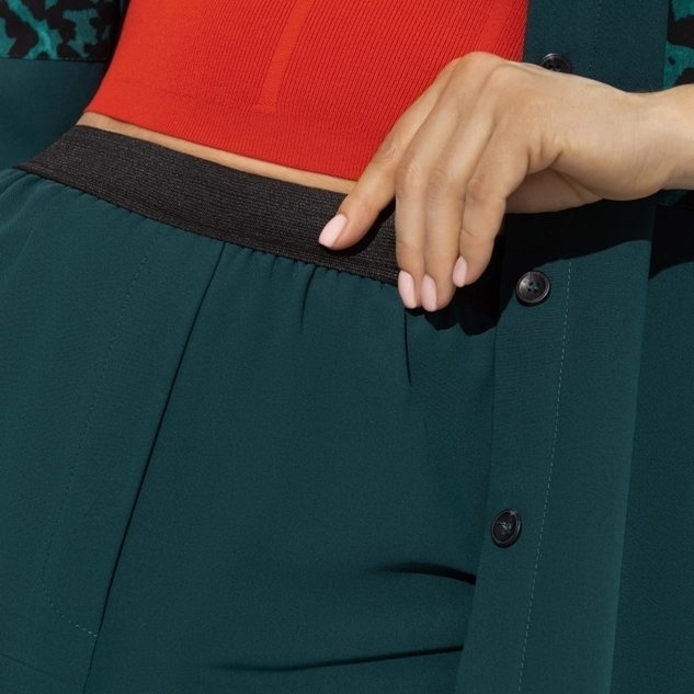 Брючный костюм Девиз бизнес–леди (green, 2 в 1) 