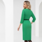 Платье-футляр Искусство красоты (с ремешком). Состав: 50% вискоза, 45% п/э, 5% спандекс