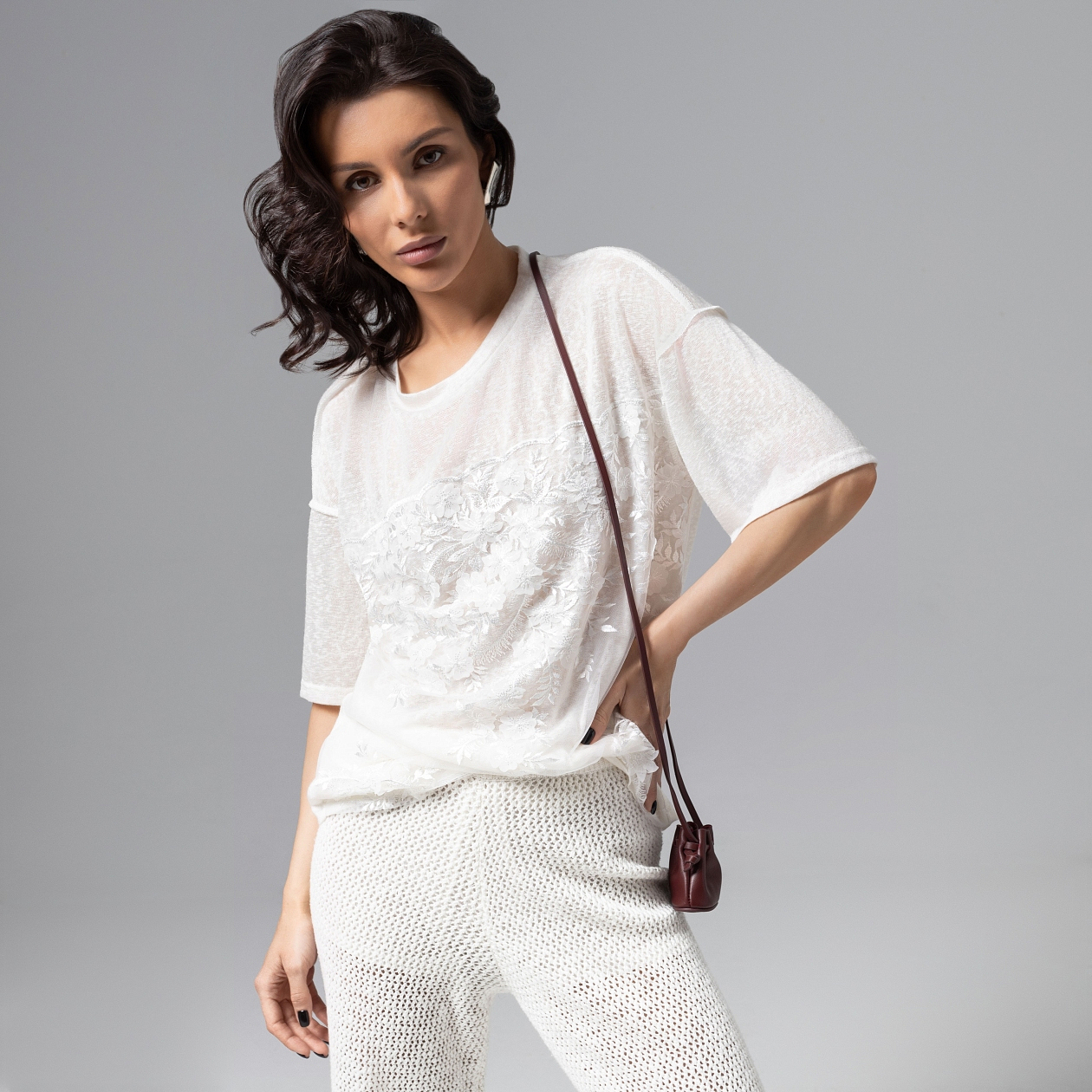 Футболка Буду тебе сниться (айвори). Состав: 65% п/э, 30% вискоза, 5% спандекс