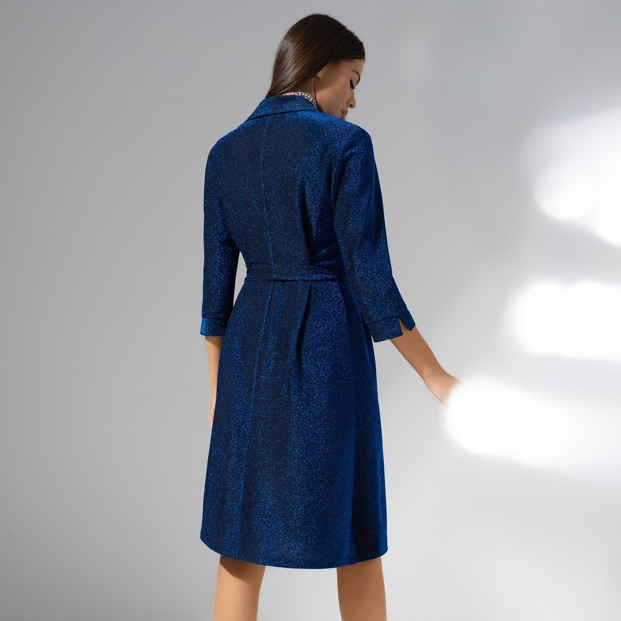 Платье Модная реализация (с поясом). Состав: 95% полиэстер, 5% эластан