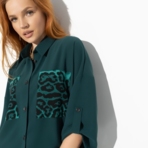 Брючный костюм Девиз бизнес–леди (green, 2 в 1). Состав: 95% полиэстер, 5% спандекс