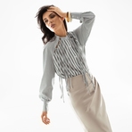 Модная экспертиза (green). Состав: 65% п/э, 30% вискоза, 5% спандекс