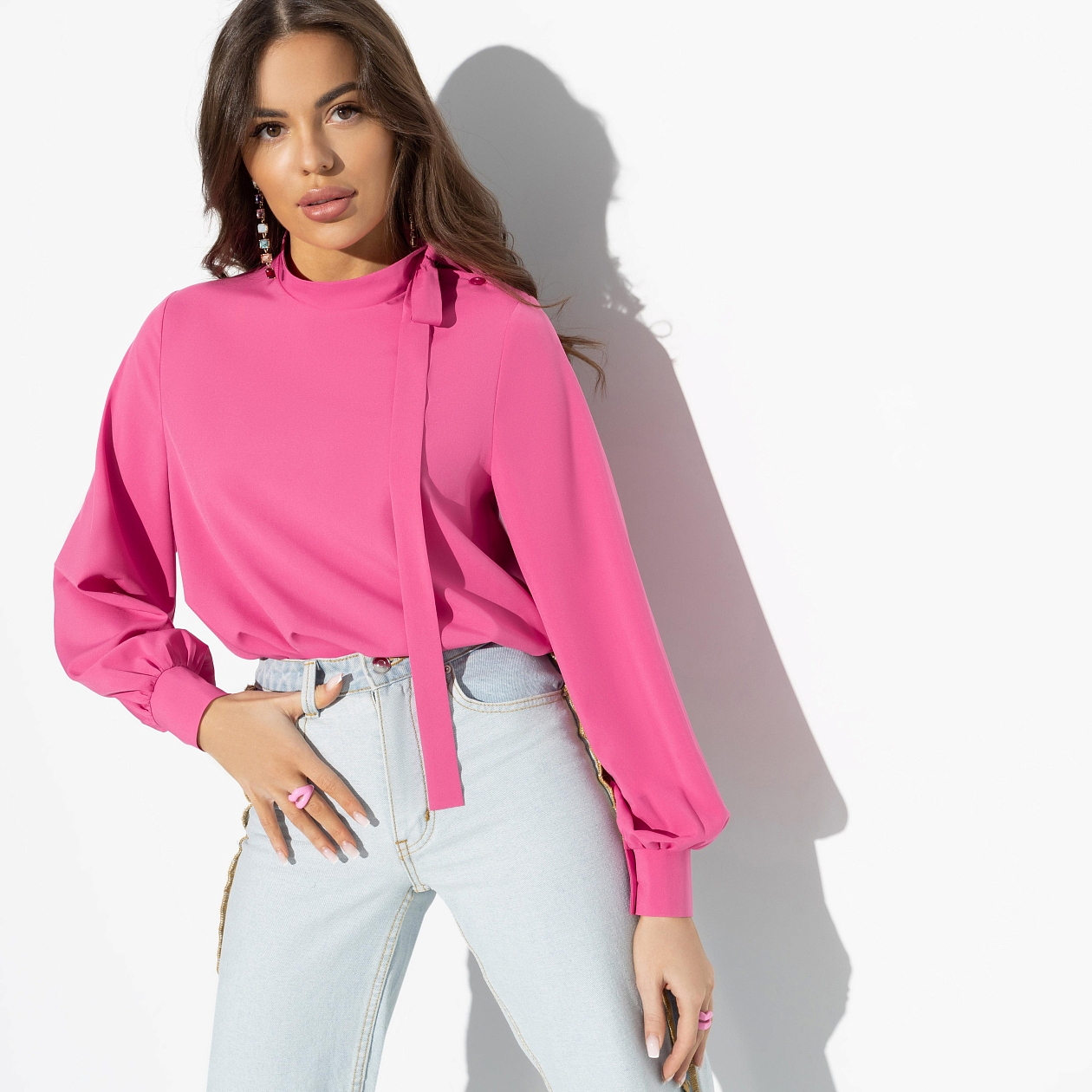 Блуза Подари мне цветы (passion). Состав: 95% п/э, 5% эластан