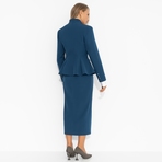 Костюм с юбкой Глубина цвета (2 в 1). Состав: 95% полиэстер, 5% эластан