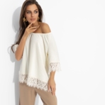 Блуза Путешествие в Прованс (нежная). Состав: 65% п/э, 30% вискоза, 5% спандекс