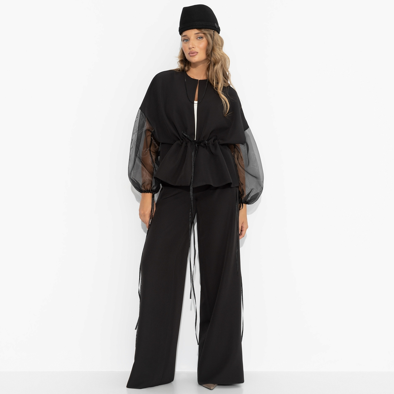 Брючный костюм Серьезная леди (2 в 1). Состав: 95% полиэстер, 5% эластан