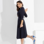 Платье Эффектное появление (с поясом). Состав: 95% п/э, 5% спандекс