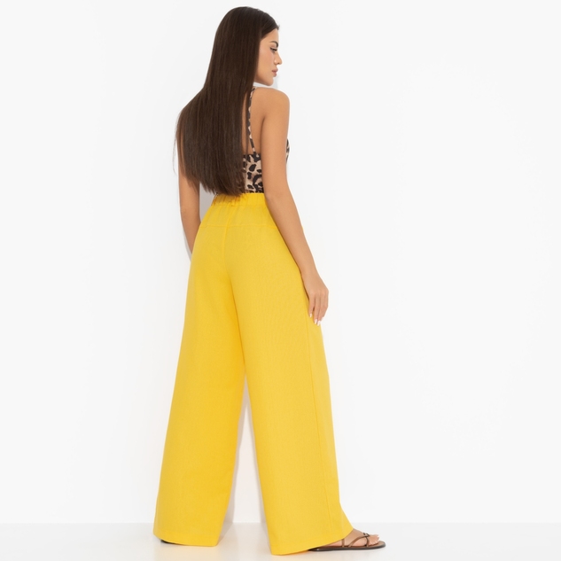 Брюки Легкость льна (желтые) 