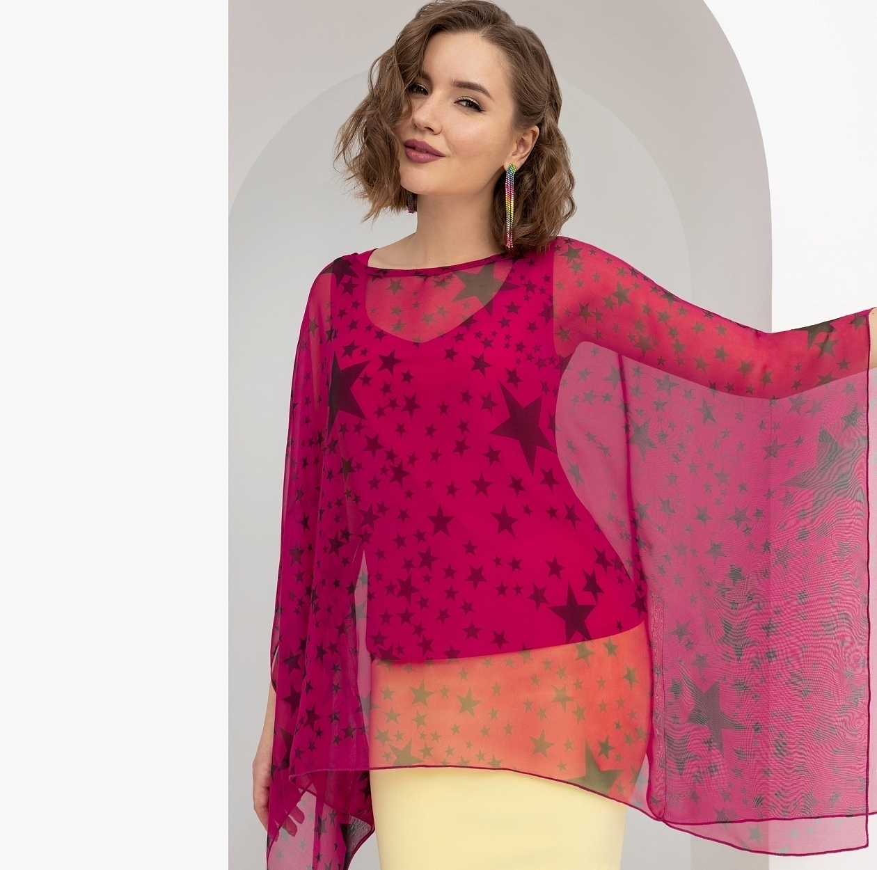 Туника Под светом звезд (2 в 1). Состав: 95% п/э, 5% эластан