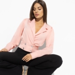 Блуза Хитрая мадемуазель. Состав: 72% п/э, 22% вискоза, 6% спандекс