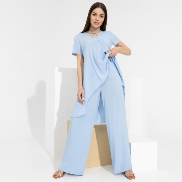 Брючный комплект Модные тенденции (2 в 1, с брошкой) 