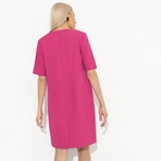 Платье Виртуальные будни (fuchsia). Состав: 60% полиэстер, 37% вискоза, 3% спандекс