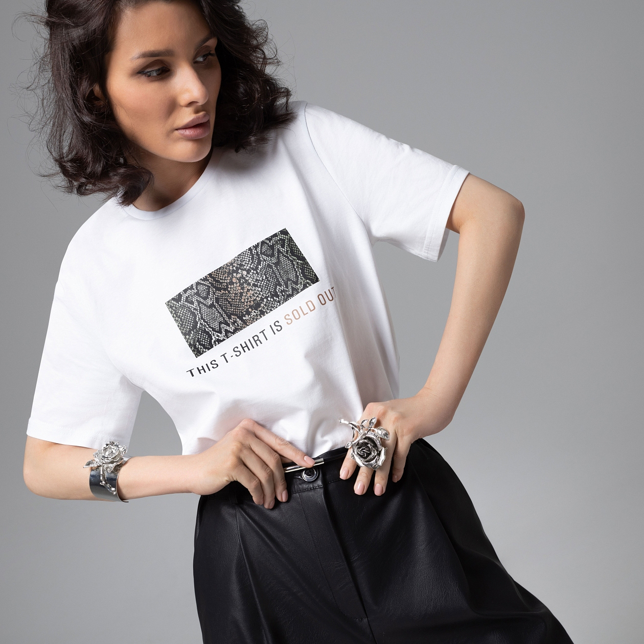 Футболка Модная перезагрузка (белая). Состав: 95% хлопок, 5% лайкра