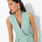 Стильный лидер (мятный). Состав: 72% п/э, 22% вискоза, 6% спандекс