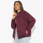 Бомбер Любуйся мной (бордовый). Состав: 92% полиэстер, 8% спандекс