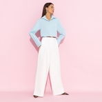 Брюки Легкой походкой (white). Состав: 60% полиэстер, 37% вискоза, 3% спандекс