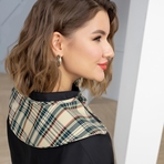 Стильный элемент (загадочная леди). Состав: 92% полиэстер, 6% вискоза, 2% спандекс