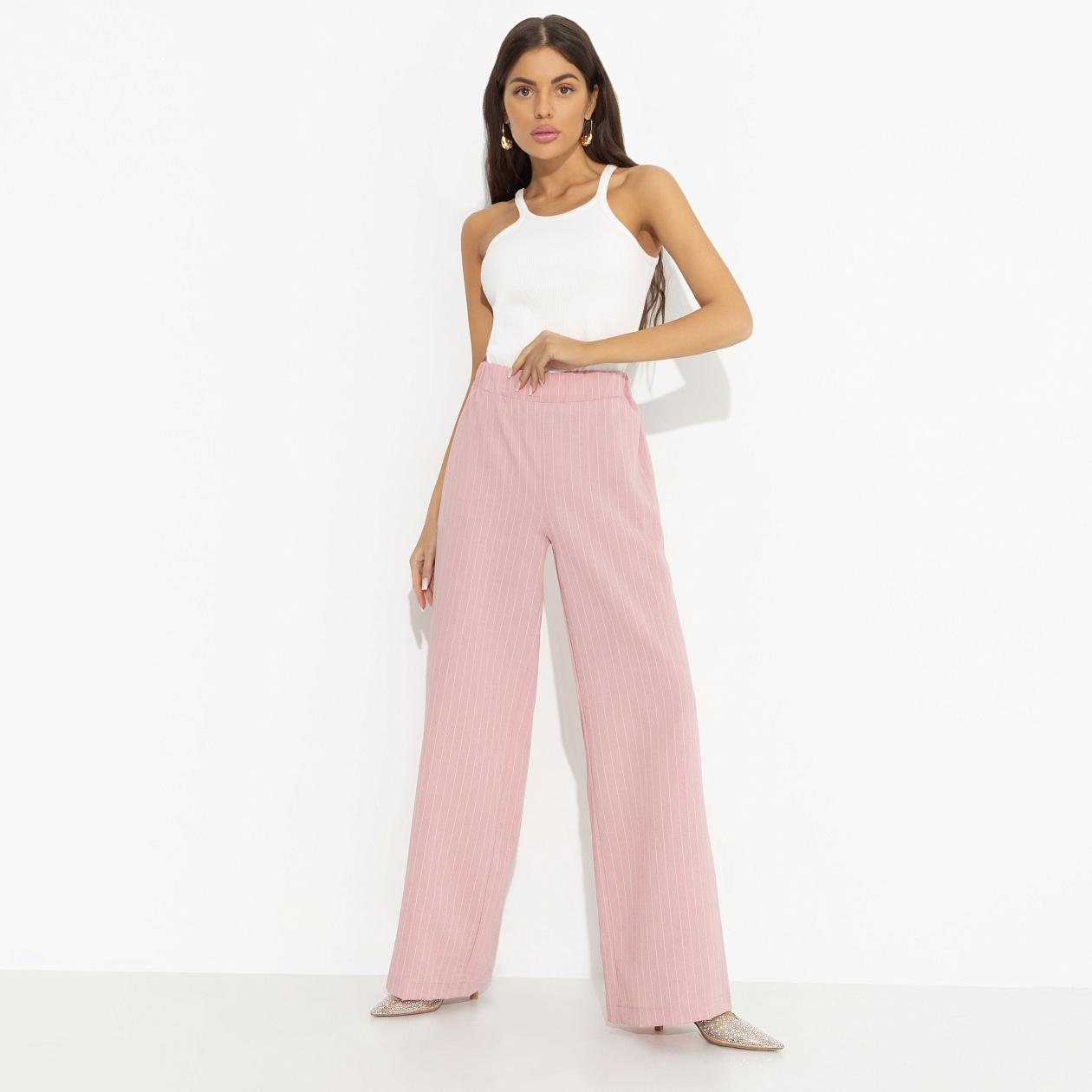 Брюки Повышение не за горами. Состав: 79% вискоза, 20% нейлон, 1% полиэстер