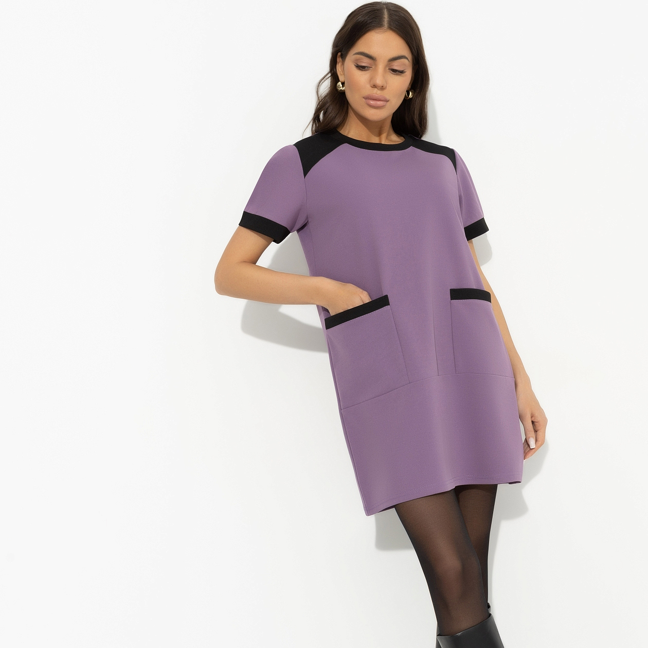 Платье За день до отпуска (lilac). Состав: 95% п/э, 5% спандекс