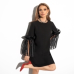 Платье Случайная магия (блэк). Состав: 95% п/э, 5% эластан