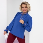 Блуза Круиз по трендам (гламур). Состав: 65% п/э, 30% вискоза, 5% эластан