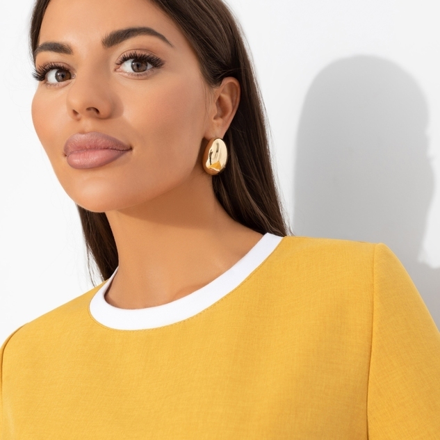 Футболка Романтика с перчинкой (горчичная) 