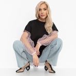 Футболка Модный бунт (магия). Состав: 65% п/э, 30% вискоза, 5% стрейч