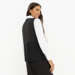 Блуза Кейт Мосс отдыхает (black). Состав: 96% п/э, 4% эластан