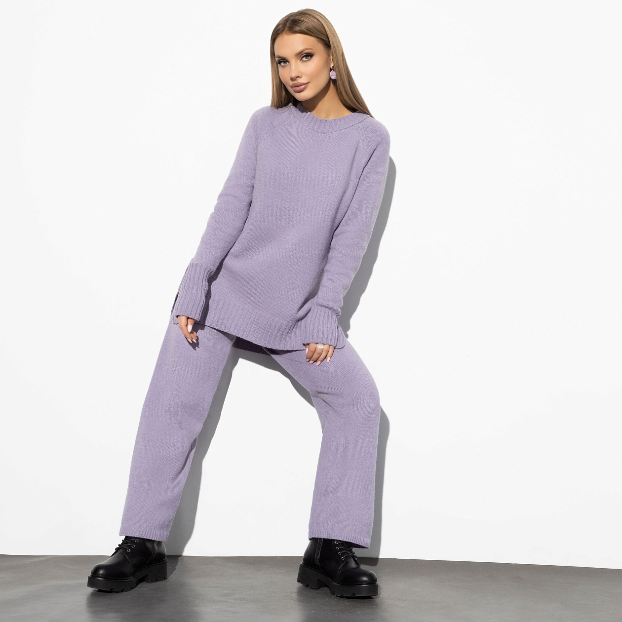 Брючный комплект Оазис трендов (style, 2 в 1). Состав: 70% акрил, 20% нейлон, 10% pbt