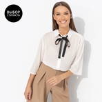 Блуза Работаю красиво (white). Состав: 100% п/э