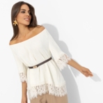 Блуза Путешествие в Прованс (нежная). Состав: 65% п/э, 30% вискоза, 5% спандекс