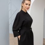 Платье Идеальный фасон (с поясом). Состав: 60% п/э, 37% вискоза, 3% спандекс