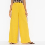 Брюки Легкость льна (желтые). Состав: 65% лен, 35% п/э