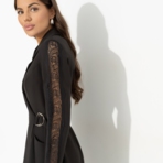 Платье Виновница торжества (черный). Состав: 60% п/э, 37% вискоза, 3% спандекс