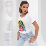 Футболка Летний вайб (кокетка). Состав: 95% хлопок, 5% эластан