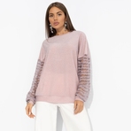 Роскошь без пафоса (розовый). Состав: 65% п/э, 30% вискоза, 5% спандекс