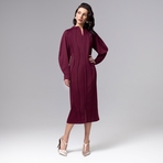 Платье-футляр Больше, чем просто платье (винное). Состав: 65% п/э, 30% вискоза, 5% спандекс