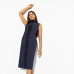 Платье-футляр Поцелуй удачи (night, с манжетами). Состав: 95% п/а, 5% эластан