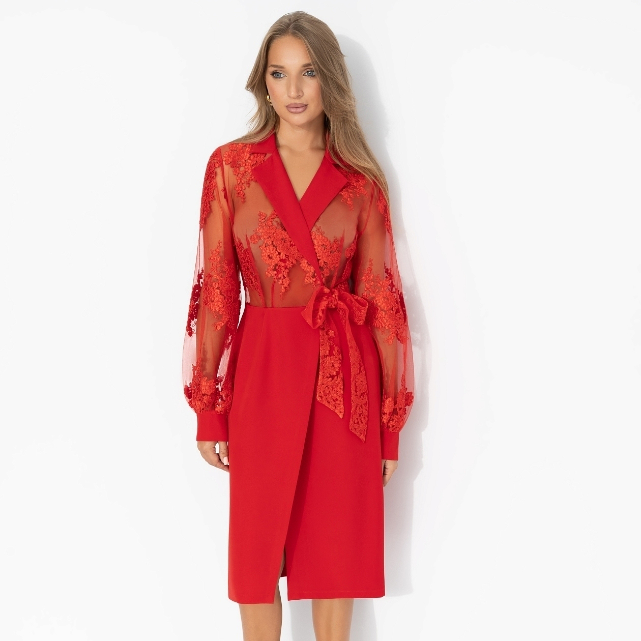 Платье Мечта миллионера (цвет страсти). Состав: 95% полиэстер, 5% эластан