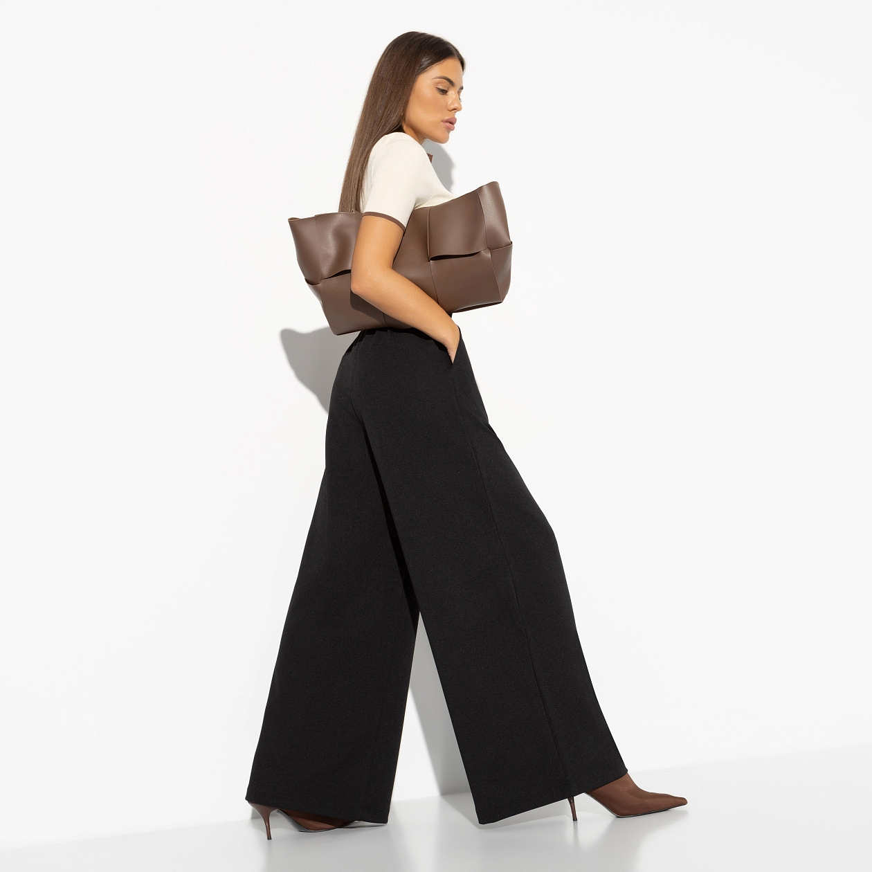 Брюки Модный вопрос. Состав: 95% п/э, 5% эластан